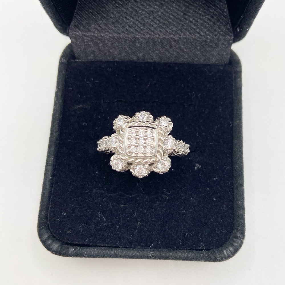 Judith Ripka sterling silver ring - Picture 12 of 13